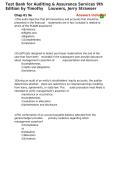Test Bank for Auditing & Assurance Services 9th Edition by Louwers &vert; Complete Exam Questions and Verified Solutions