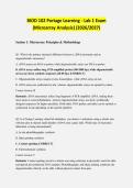 BIOD 102 Portage Learning - Lab 1 Exam&colon; Microarray Analysis 2026&sol;2027 &vert; Verified Q&A &vert; 100&percnt; Correct &vert; Pass Guaranteed - A&plus; Graded