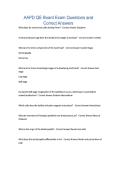 AAPD QE Board Exam Questions and Correct Answers