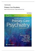 Test Bank &ndash; Primary Care Psychiatry&comma; 2nd Edition &ndash; Robert McCarron&comma; Glen Xiong&comma; Keenan Craig&comma; & James Bourgeois