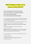 BIOD 102 Biology II Module 2 Exam 2026&sol;2027 &vert; Portage Learning &vert; Verified Q&A &vert; 100&percnt; Correct &vert; Pass Guaranteed - A&plus; Graded