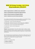 BIOD 102 Portage Learning - Lab 2 Exam&colon; Hyperinsulinemia 2026&sol;2027 &vert; Verified Q&A &vert; 100&percnt; Correct &vert; Pass Guaranteed - A&plus; Graded