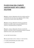 PN 4003 EXAM 2026 COMPLETE QUESTION DIGEST WITH CORRECT SOLUTIONS