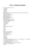 ACCS - Patient Assessment answered