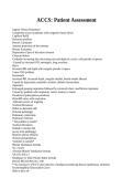 ACCS&colon; Patient Assessment questions answered&period;