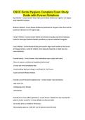 OSCE Dental Hygiene Complete Exam Study Guide with Correct Solutions