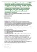 Constitutional Law &ndash; Rights & Freedoms Practice Exam Updated 2026 &vert; Complete Study Guide with Verified Questions and Detailed Rationales Covering Fundamental Rights and Freedoms&comma; Bill of Rights Interpretation&comma; Judicial Review Principles&comma; Separation of Pow