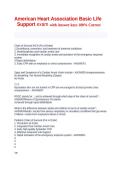 American Heart Association Basic Life Support exam with Answer keys 100&lowbar; Correct&period;