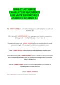 D488 Study EXAM LATEST QUESTIONNS AND VERIFIED CORRECT ANSWERS GRADED A-LM 100-L1 GUARANTEED PASS&period;