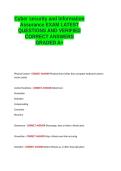 Cyber security and Information Assurance EXAM LATEST QUESTIONS AND VERIFIED CORRECT ANSWERS GRADED A&plus; 100- GUARANTEED PASS&period;