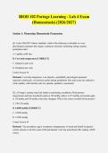 BIOD 102 Portage Learning - Lab 4 Exam&colon; Homeostasis 2026&sol;2027 &vert; Verified Q&A &vert; 100&percnt; Correct &vert; Pass Guaranteed - A&plus; Graded
