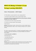 BIOD 102 Biology II Module 5 Exam 2026&sol;2027 &vert; Portage Learning &vert; Verified Q&A &vert; 100&percnt; Correct &vert; Pass Guaranteed - A&plus; Graded