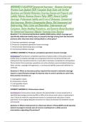INSURANCE & ADJUSTER Commercial Insurance &ndash; Business Coverage Practice Exam Updated 2026 &vert; Complete Study Guide with Verified Questions and Detailed Rationales Covering Commercial Property and Liability Policies&comma; Business Owners Policy &lpar;BOP&rpar;&comma; General Liab