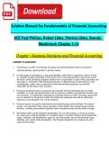 Solution Manual for Fundamentals of Financial Accounting 6CE Fred Phillips&comma; Robert Libby&comma; Patricia Libby&comma; Brandy  Mackintosh Chapter 1-13