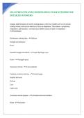 ISSA STRENGTH AND CONDITIONING EXAM WITH PRECISE DETAILED ANSWERS