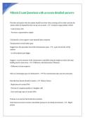 Mitosis Exam Questions with accurate detailed answers