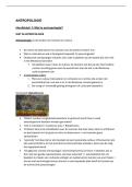 Samenvatting antropologie &lpar;slides &plus; boek&rpar;