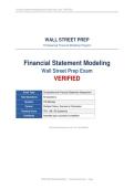Financial Statement Modeling Wall Street Prep Exam VERIFIED 2026