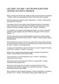 CDC 2S051 VOLUME 1 UNIT REVIEW QUESTIONS VERIFIED ACCURATE ANSWERS