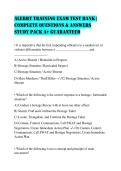 ALERRT Training Exam Test Bank &vert; Complete Questions & Answers Study Pack A&plus; Guaranteed