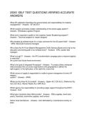 2S051 SELF TEST QUESTIONS VERIFIED ACCURATE ANSWERS