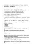 2S051 CDC VOLUME 1 URE QUESTIONS VERIFIED ACCURATE ANSWERS