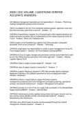 2S051 CDC VOLUME 1 QUESTIONS VERIFIED ACCURATE ANSWERS