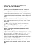 2S051 CDC - VOLUME 4 UNIT 5QUESTIONS VERIFIED ACCURATE ANSWERS