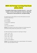BIOD 102 Portage Learning - Final Exam 2026&sol;2027 &vert; Comprehensive Biology II &vert; Verified Q&A &vert; 100&percnt; Correct &vert; Pass Guaranteed - A&plus; Graded