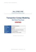 LBO Modeling &comma; M&A Modeling & Transaction Comps Wall Street Prep bundle VERIFIED 2026