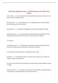 NUR 432 Nursing Research Quiz 1 &vert; UPDATED Questions with 100&percnt; Correct Answers