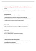 NUR 432 Quiz 1 Chapters 1-3 &vert; UPDATED Questions with 100&percnt; Correct Answers