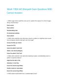 Week 7 BSN 445 Sherpath Exam Questions With Correct Answers 