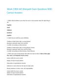 Week 2 BSN 445 Sherpath Exam Questions With Correct Answers&period;