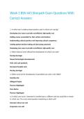 Week 1 BSN 445 Sherpath Exam Questions With Correct Answers&period;