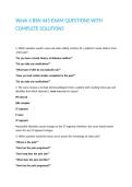 Week 4 BSN 445 EXAM QUESTIONS WITH COMPLETE SOLUTIONS
