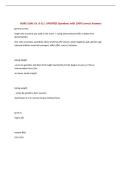 NURS 3100&colon; Ch&period; 8-12 &vert; UPDATED Questions with 100&percnt; Correct Answers