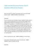 CSLB Concrete C8 License Practice Test -1 Questions With Correct Answers 