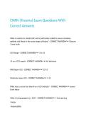 CNRN &lpar;Trauma&rpar; Exam Questions With Correct Answers&period;