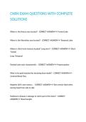 CNRN EXAM QUESTIONS WITH COMPLETE SOLUTIONS
