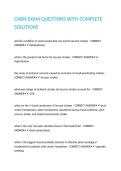 CNRN EXAM QUESTIONS WITH COMPLETE SOLUTIONS 