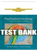 TEST BANK For Psychopharmacology Drugs the Brain and Behavior 3rd Edition By Meyer Nursing&comma; Verified Chapters 1 - 20&comma; Complete