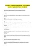 NURS 6013 Final Exam Study Guide&vert; With complete solution &vert; Updated RATED A&plus; 2026&vert; NEW