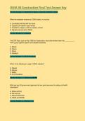 OSHA 30 Construction Final Test Answer Key  