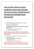 HVAC Excellence Master Specialist  Certification Practice Exam Questions  And Correct Answers &lpar;Verified Answers&rpar;  Plus Rationales 2026 Q&A Instant  Download Pdf 