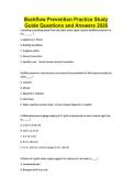 Backflow Prevention Practice Study Guide Questions and Answers 2026
