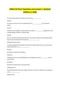 AFAB 110 Final&vert; Questions and answers &vert; Updated RATED A&plus;&vert; 2026