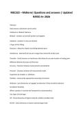 MEC322 &ndash; Midterm&vert; Questions and answers &vert; Updated RATED A&plus; 2026