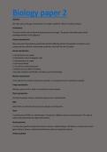 Biology paper 2 
