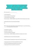 OSHA 30 CONSTRUCTION MANAGING  SAFETY AND HEALTH SAFETY TEST  QUESTIONS AND CORRECT ANSWERS  UPDATED 2026&sol;2027 